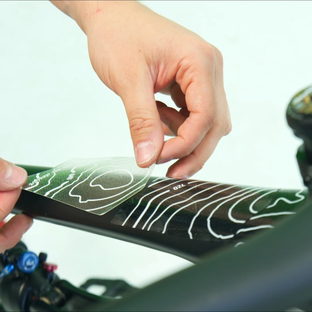 Aufkleber Schutzfolie Rahmenschutz MTB Transparent Matt 17-teilig